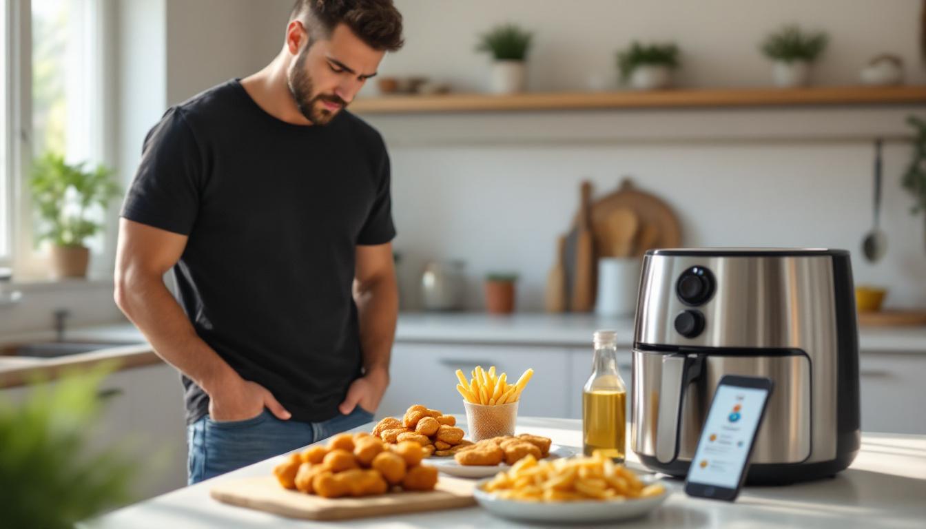 ontdek vijf voedingsmiddelen en gewoontes die je beter kunt vermijden bij het gebruik van een airfryer voor een gezondere en smakelijkere ervaring.