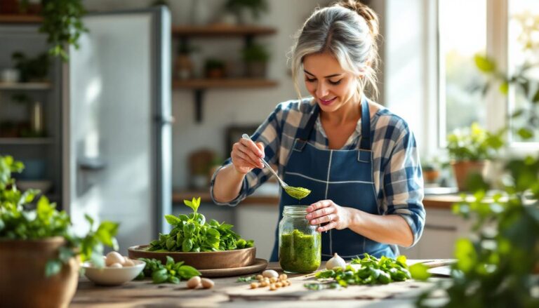 Huisgemaakte pesto: hoe je hem langer vers houdt zonder dat hij donker wordt