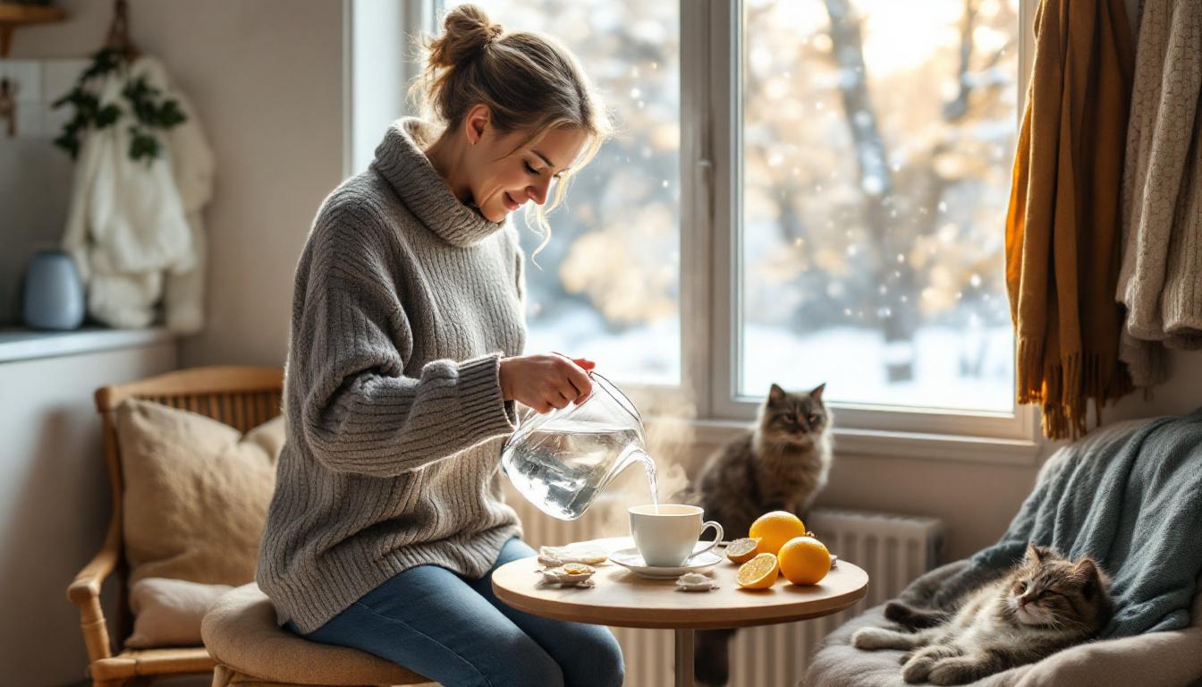 ontdek negen effectieve strategieën om in de winter genoeg water te drinken en gehydrateerd te blijven, ondanks de koude temperaturen.
