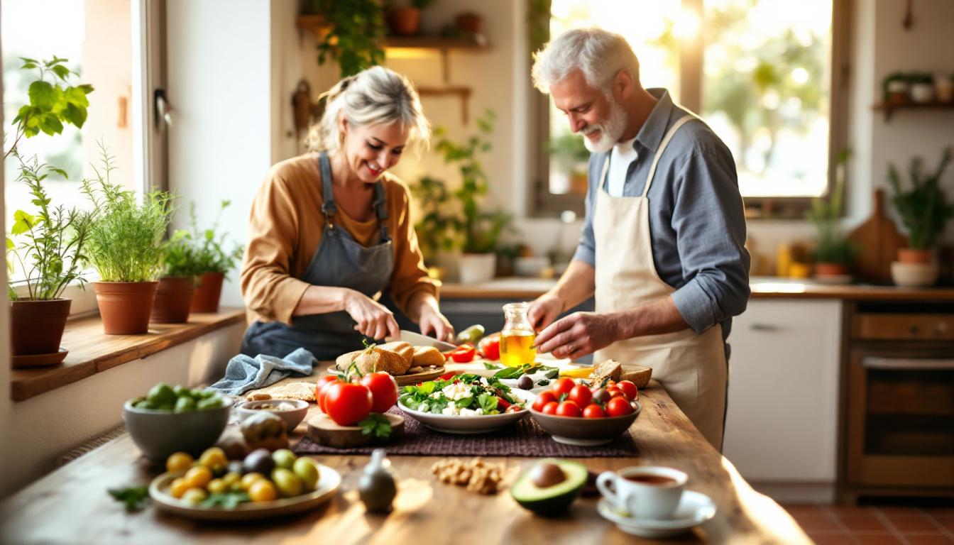 ontdek vijf mediterrane voedingsmiddelen die je na je 50ste vaker zou moeten eten voor een gezond en vitaal leven.