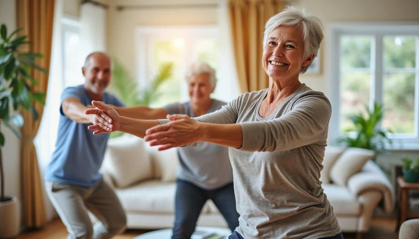 ontdek 4 dagelijkse staande oefeningen die spierverlies na je 50ste sneller tegengaan dan fitnessapparaten. versterk je spieren eenvoudig thuis!