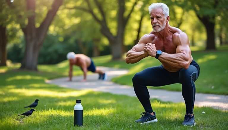 ontdek 5 essentiële oefeningen die elke man boven de 55 dagelijks zou moeten doen om zijn kracht en vitaliteit te behouden.