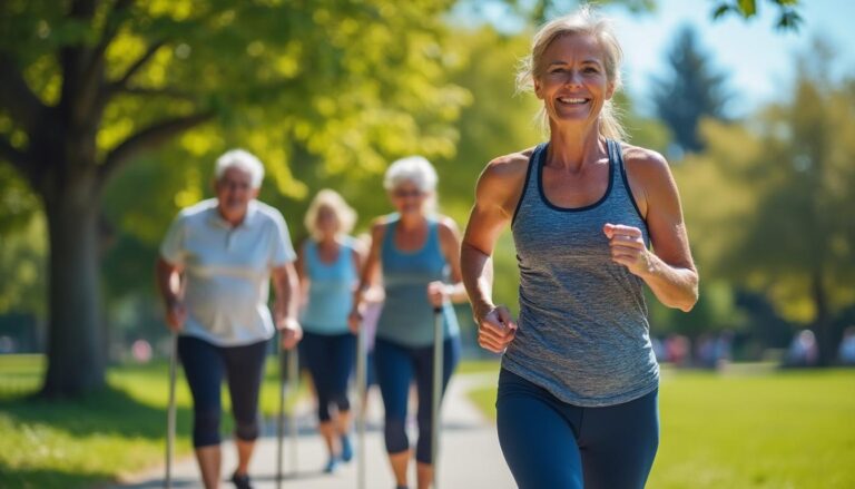 ontdek 5 wandel­oefeningen die uw buikspieren sneller versterken dan klassieke trainingen, speciaal ontworpen voor 60-plussers.