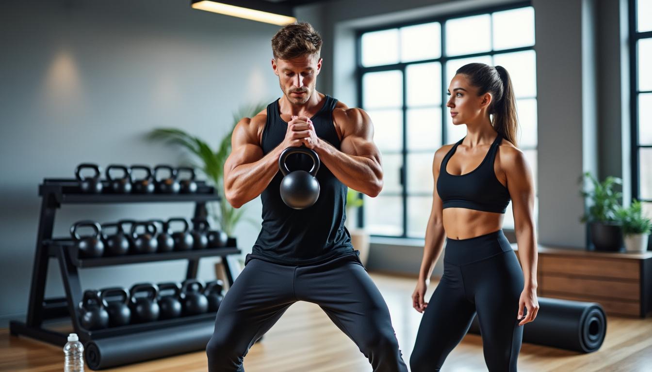 spieren opbouwen met kettlebells is haalbaar: ontdek de 3-oefeningen-routine die trainers als eerste leren.