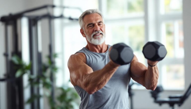 ontdek hoe je na je 50ste effectief spiermassa kunt opbouwen met slimme en haalbare strategieën voor een sterker lichaam.
