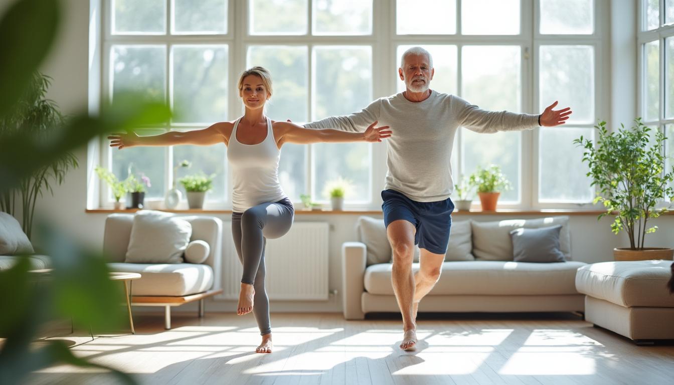 effectieve staande full-body oefeningen die je kracht opbouwen zonder zware belasting, ideaal voor iedereen die fit wil blijven zonder gewrichten te belasten.