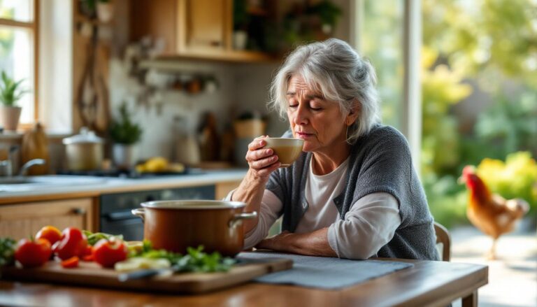 ontdek waarom kippenbouillon een effectief huismiddeltje is bij ziekte, ondersteund door wetenschappelijk onderzoek over de helende eigenschappen van dit traditionele recept.