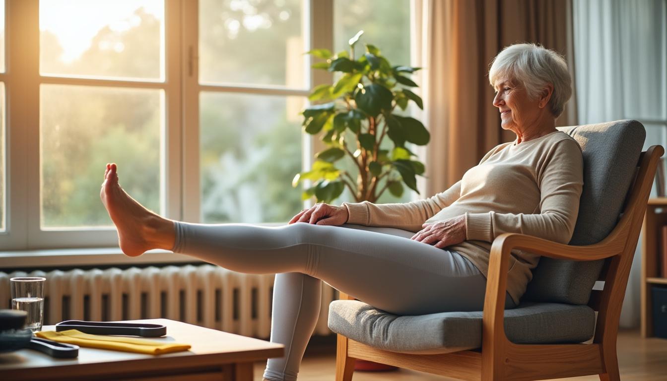 ontdek zittende oefeningen die je benen na 65 sterker maken dan je denkt. verbeter je kracht en mobiliteit op een veilige en effectieve manier.